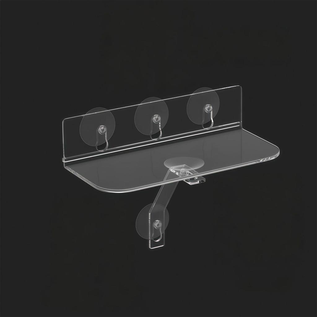 Fönsterbrädeväxtställ 2-delad Sugkopp Flytande Hållare Fönsterväxtställ Väggställ För Utomhus Hem Sovrum Badrum