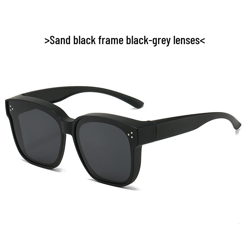 TR1055 Polarized UV Protection Over-Glasses for Myopia, Large Frame Sunglasses for Men & Women