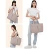 Women Lightweight Puffy Quilted Tote Bag Large Capacity Multi Pocket Soft Shoulder Handbag For Daily Use