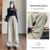 Women's Retro Fireworks Rhinestone Denim Jeans: Stylish Wide-Leg, Floor-Length Pants