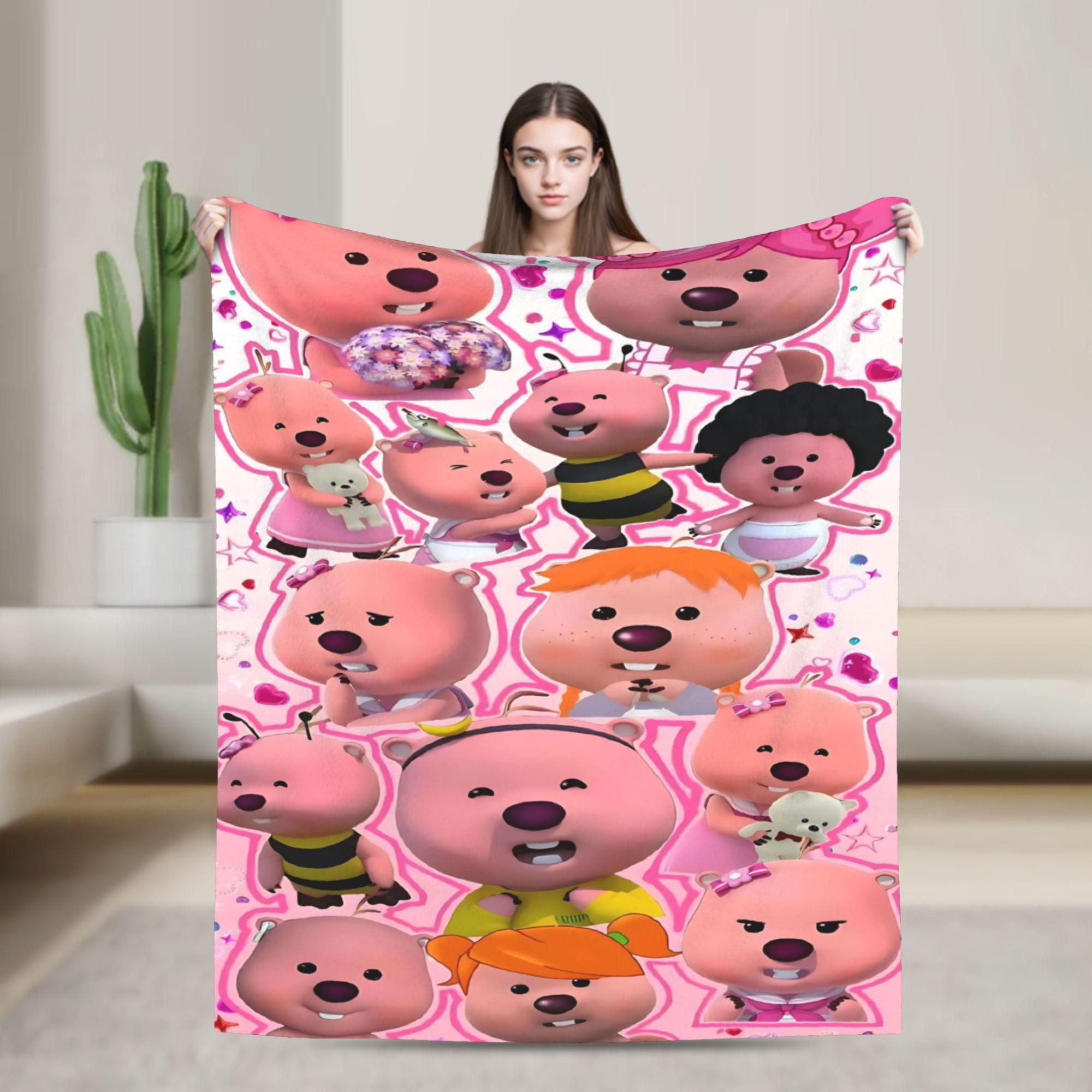 

Loopy Pettys Crongs Eddys Pobys Cartoon Fuzzy Blanket Pororos Throw Blanket for Sofa Bedding Lounge 200x150cm Bedspreads 75x90cm