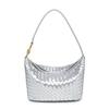 Handmade Women's Soft Leather Woven Shoulder Bag