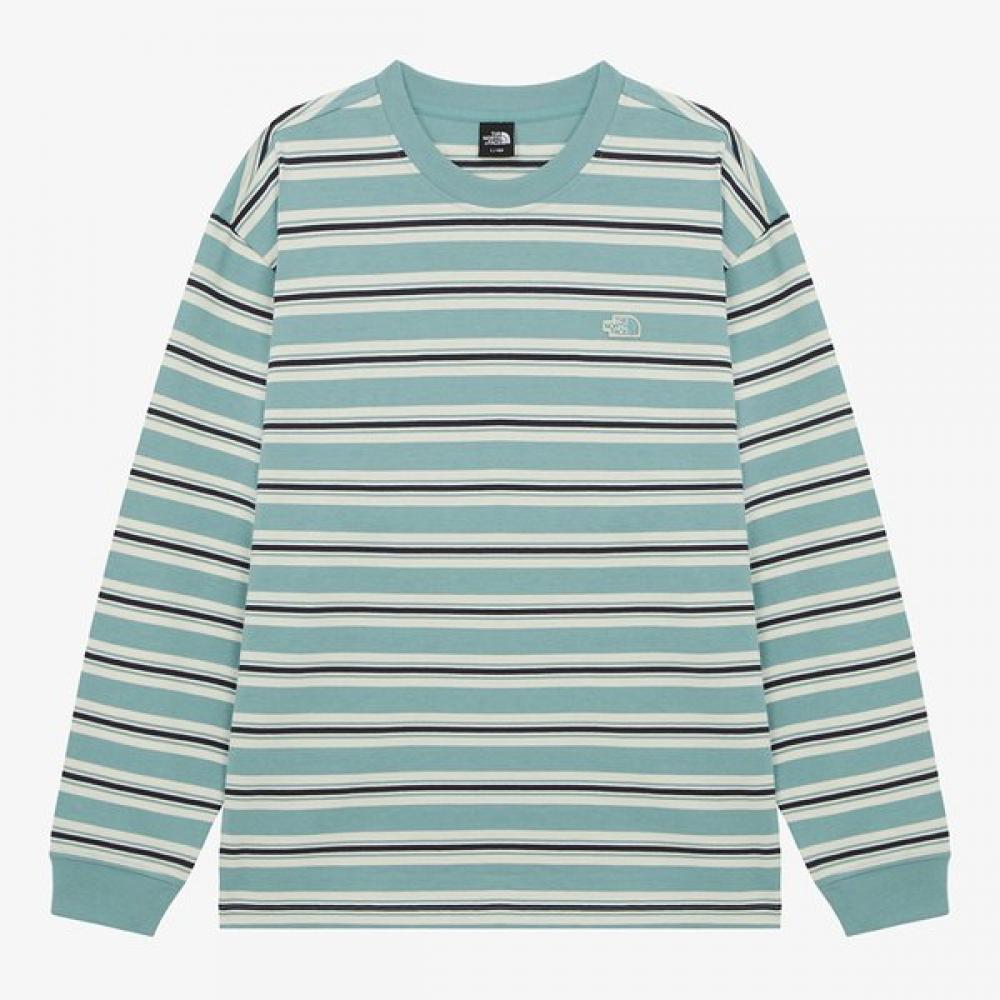 

The NorTh Face Men S eaSy On STripe lOng Sleeve T ShirT nT7Tr56c JADE/100