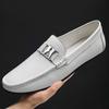 2024 Pánské boty z pravé kůže Luxusní značka Formální Neformální Pánské mokasíny Mokasíny Měkké Prodyšné Nazouvací Loďkové boty Vysoká kvalita