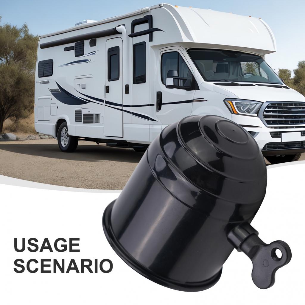 Useful Tow Ball Cover Bar Black/Silver Caravan Hitch