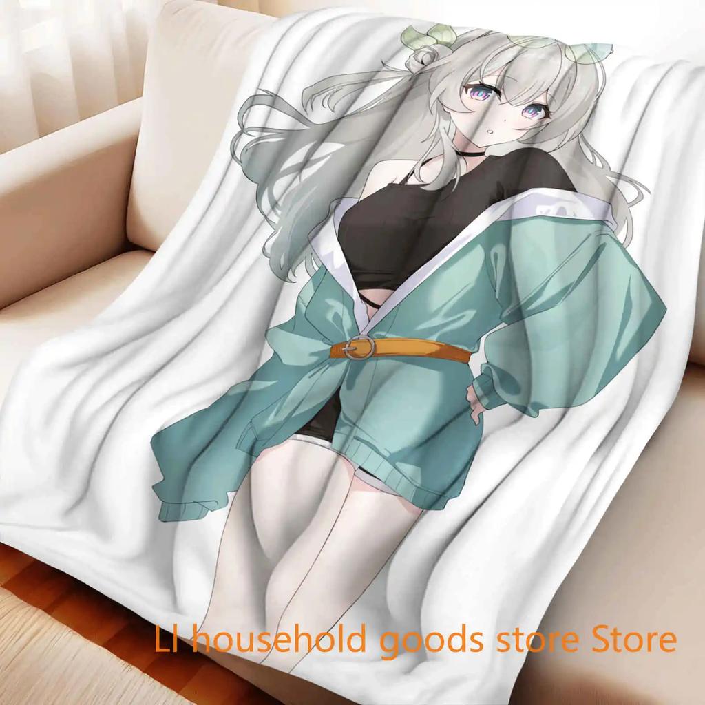 UltraSoft DoubleSided Flannel Fleece Throw Blanket  Kawaii Anime Design  Warm  Cozy for Kids  Adults  Home Textile