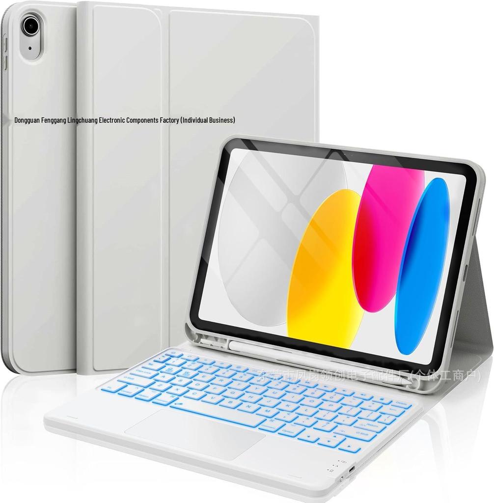 Universal iPad 11 Protective Case with Backlit Bluetooth Keyboard for iPad Pro 11/Air 7.
