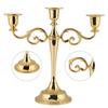 3 Arm Candle Candelabra Polished Finish Candlestick Holder Taper Candle Holder  Wedding Decor