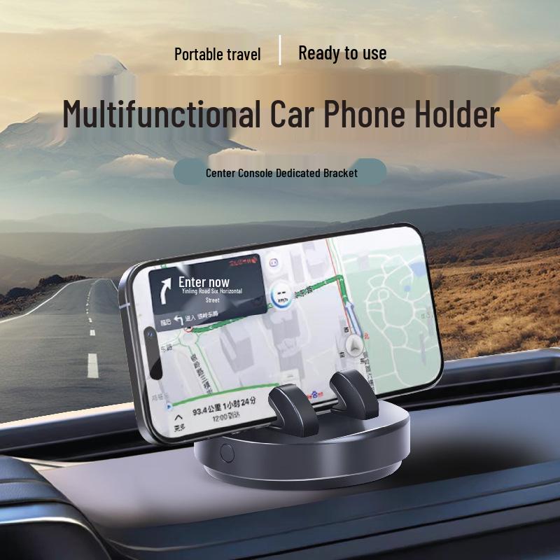 2025 Car Phone Holder: Adhesive Navigation Bracket for Dashboard with Multifunctional Parking Number Plate.