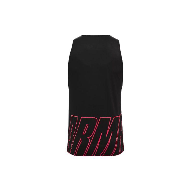 Under Armour Baseline Casual Sports Breathable Basketball Loose Tank Top Men Tops Black 1361899-001