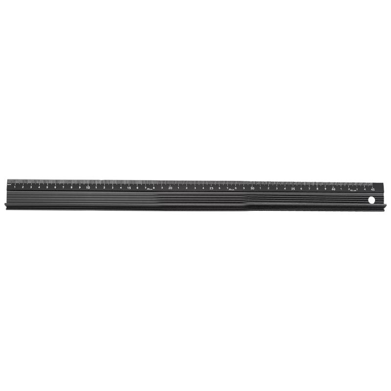 Aluminum Ruler with Protective Edges Essential Hand Aluminum Ruler with Safe Features for Accurate Measuring & Cutting