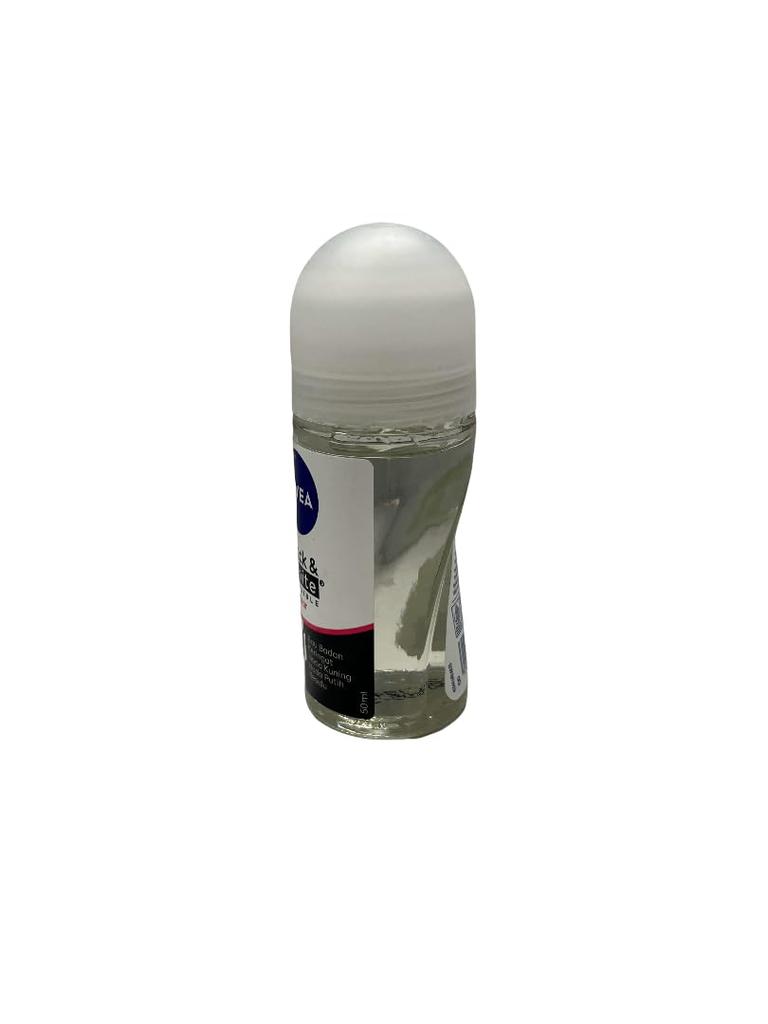 Nivea Deodorant 50ml Invisible Black and White Clear Deodorant Roll-On (Clear) - Roll-On Anti-Perspirant