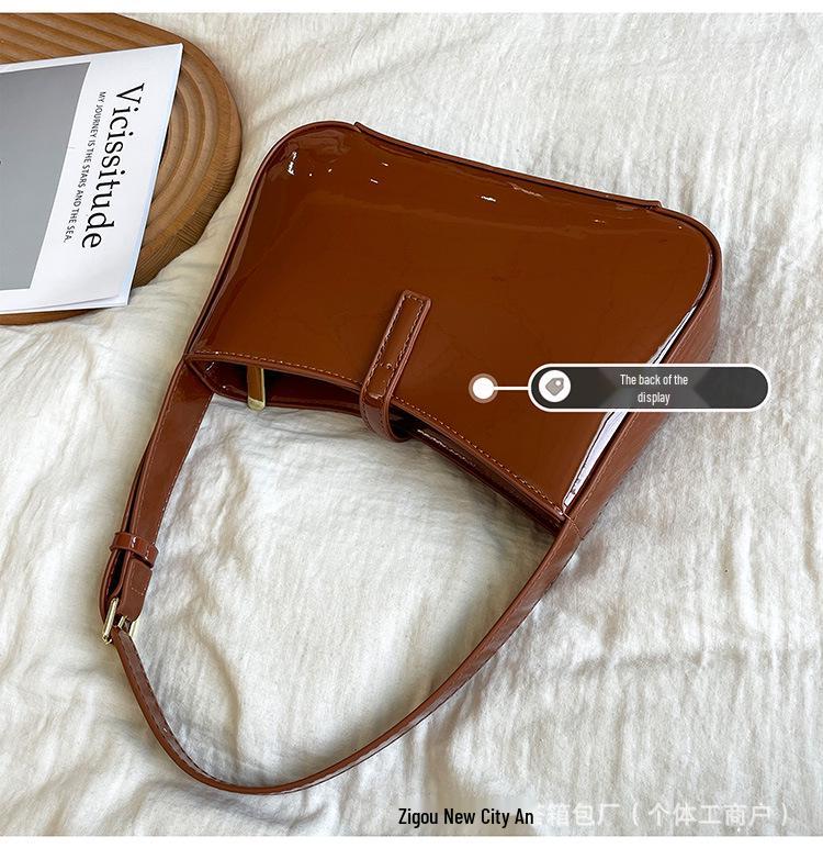 2025 Geantă de umăr de nișă versatilă de culoare solidă exclusivă pentru femei