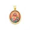 Men's Retro Saint Christopher Greek Mythology Pendant Necklace in Stainless Steel