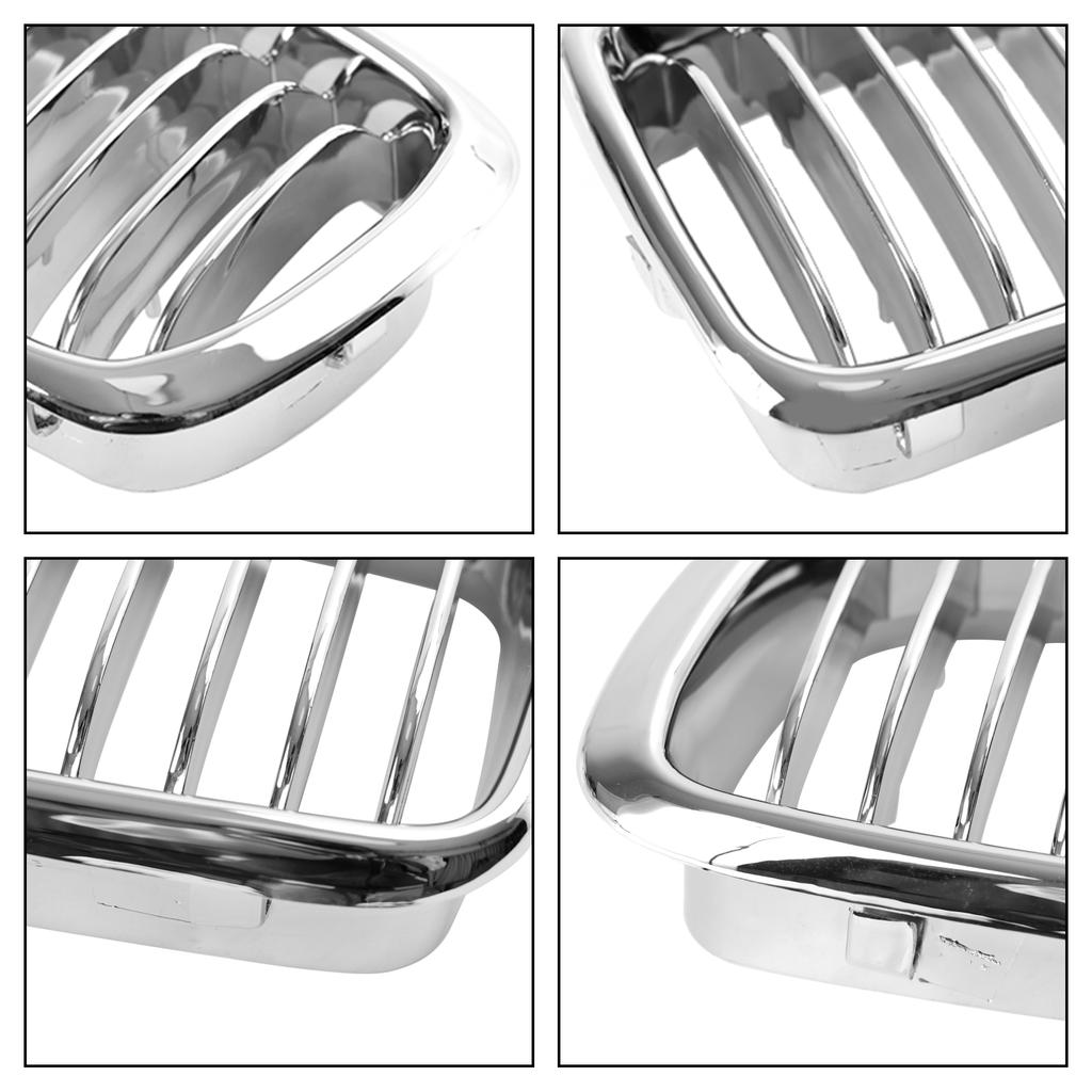 2 STÜCKE Chrom Front Nieren Grill Gitter Passend für BMW 7er E38 1994-2001