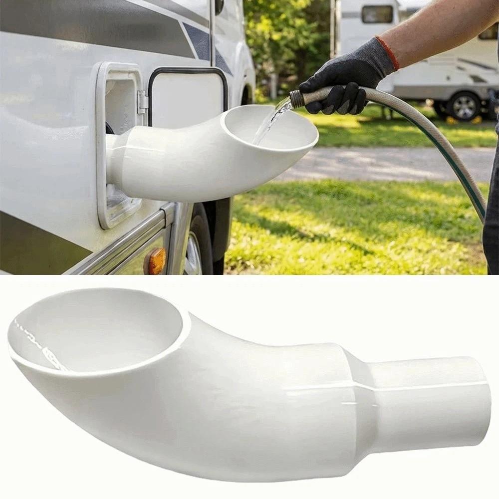 Trychtýř na plnění vody do karavanu proti rozlití Široký otvor Vstupní trychtýř na vodu Adaptér na kohoutek Použití pro obytné vozy