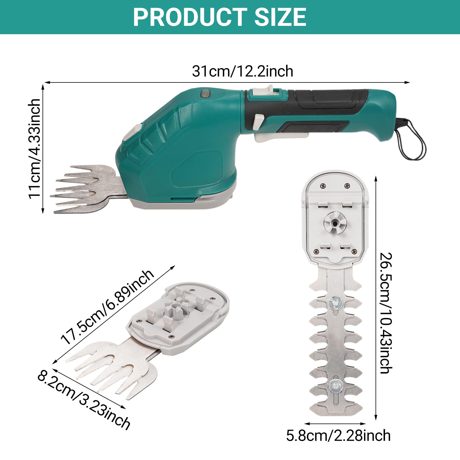 

Аккумуляторные ножницы для травы и триммеры для живой изгороди Электрический триммер для кустов 3,6 В Ручной триммер для травы 2 в 1