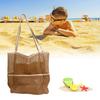 Mesh Beach Handbag Multiple   Large Capacity Shoulder Bag for Travel Swimming Pool Picnic Camping