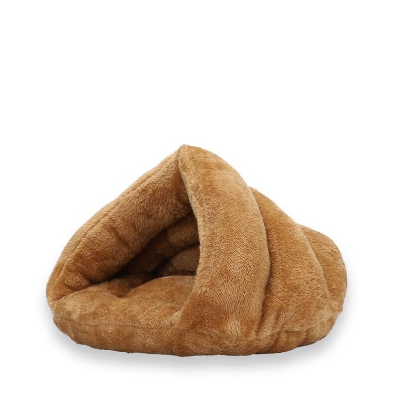 Winter Warm Semi-Enclosed Coral Fleece Pet Bed