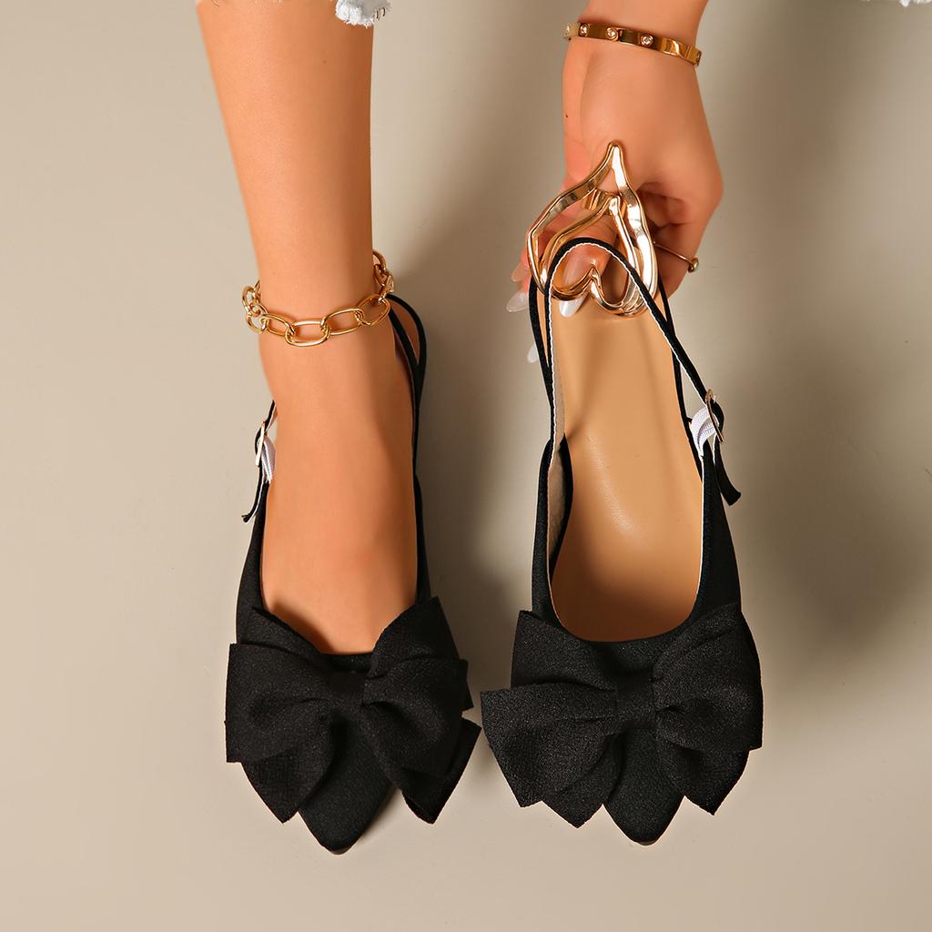 Summer Butterfly-knot Closed Toe Women's Sandals 2026 New Fashion Plus Size Slip-on Best Seller Light Comfortable Flat Sandals