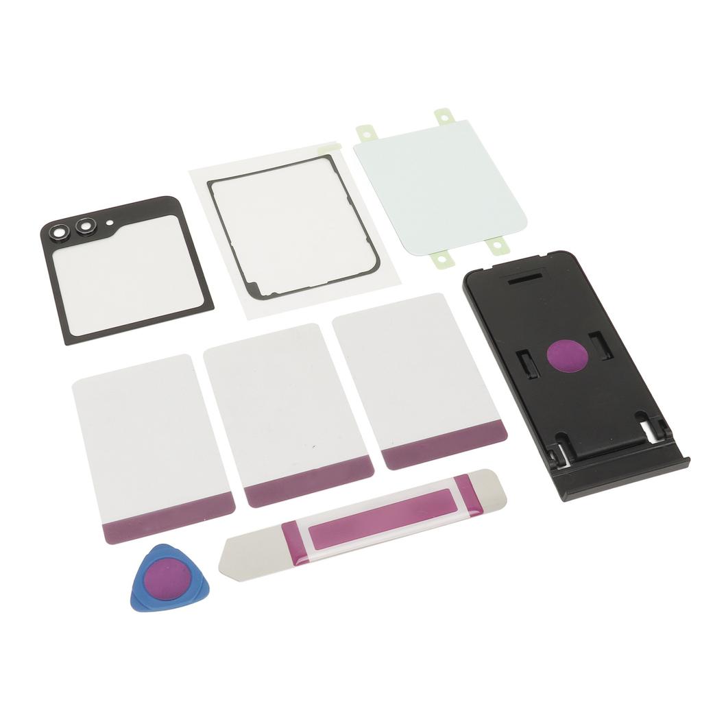 Back Glass Replacement Back Cover Glass Housing Door with Pre Installed Tape Camera Lens Tools for Axy     5     5 5G F731