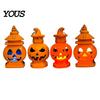 Castle Shape Halloween Light Pumpkin Lantern, Handheld Glowing Jack O Lantern Party Table Centerpiece for Kids, Spooky Decoration Prop, Night
