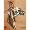 Style Fashion Leather Leopard Print Small Bag Braided Rope Bag Pendant Lanyard Premium Mobile Phone Pendant