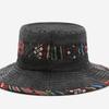 New Ethnic Style Fisherman's Hat Adjustable Retro Hiking Cap Washed and Distressed Style Fashion Sun Cap