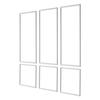 Wall Molding 3 Pack, Wainscoting Panels Kit, Lightweight Paintable Polystyrene, Easy To Install, Waterproof Accent Wide Profile Trim for Interior
