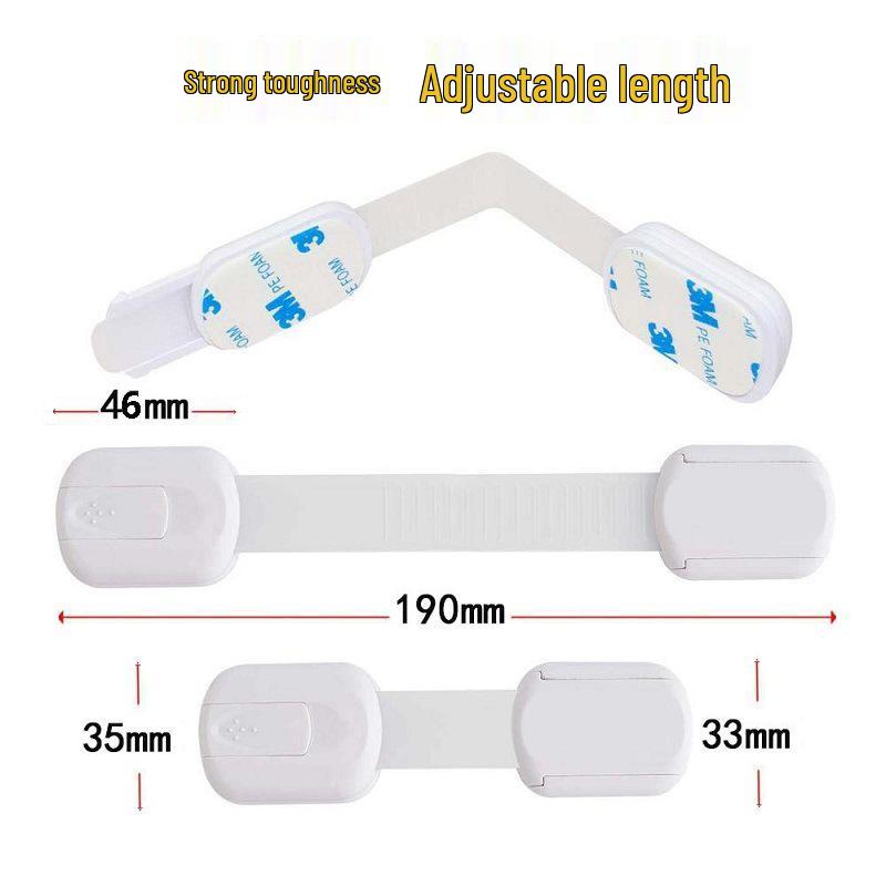 Multifunktionale Kindersicherung für Schränke und Toiletten