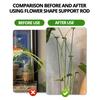 5pcs Plant Support Stakes with Rings Maintain Plant Growth Shape and Keep Upright Suitable for Tomatoes Peony