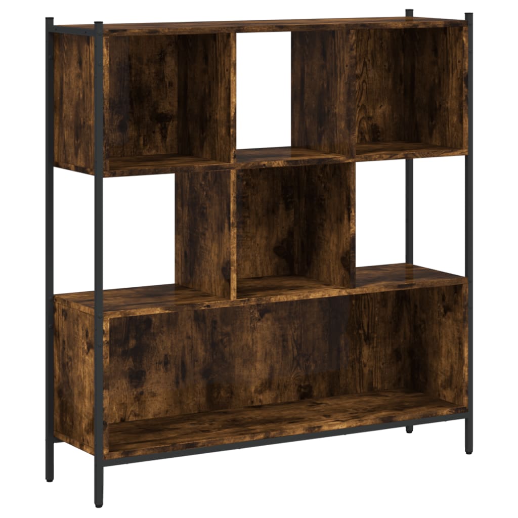 Bookshelf Smoked Oak 102x28x172 cm Engineered Wood