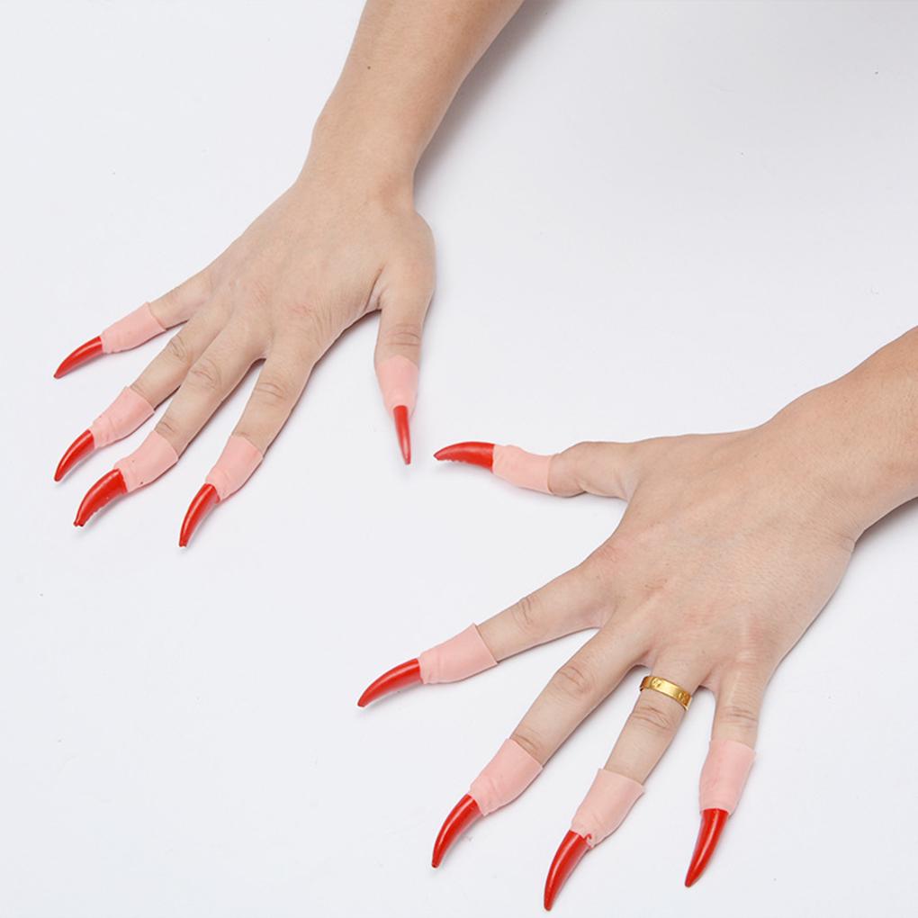 10pcs Halloween Zombie Fingertips Nail Prop Witch Decoration Party Nail Ornament