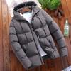 Winter Cotton Jacket for Men, New Hooded Mid-Length Cotton Coat, Korean Style Mid-Length Men's Cotton Padded Jacket, Men's Outerwear