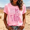 Dames Mode Casual Top met Korte Mouwen, Ronde Hals en Print voor Dagelijks Gebruik