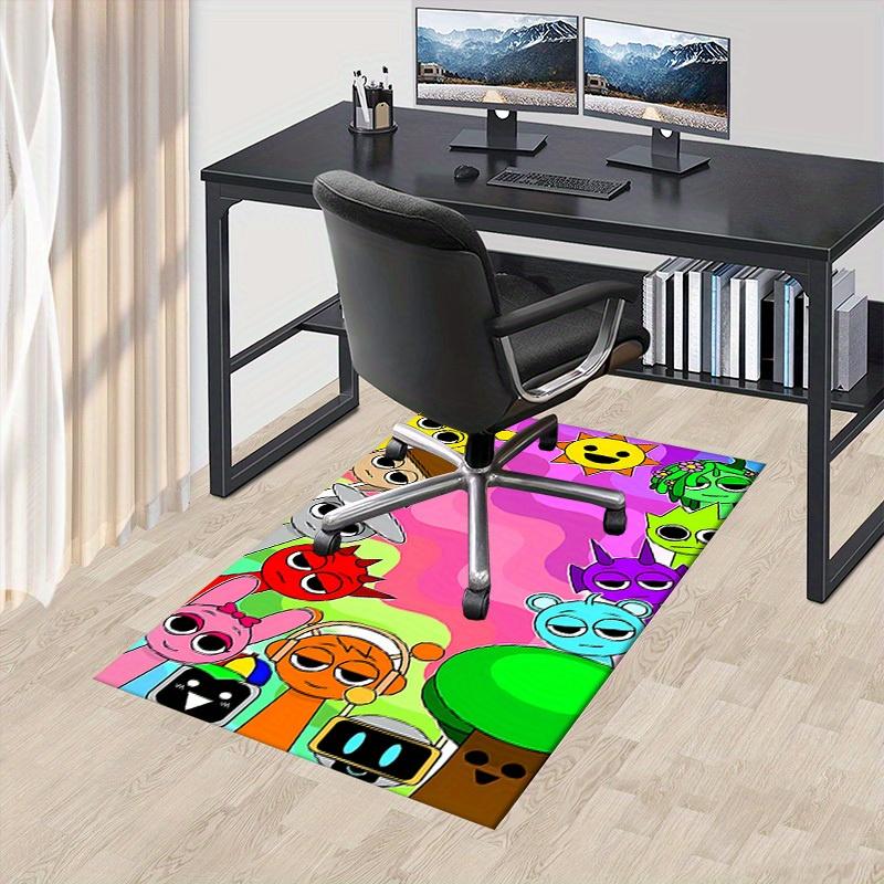 Office Carpet - Music Box Colorful Cartoon Character Pattern, Can Be Used for Playroom Carpet, Classroom Decorationc078