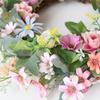Spring Artificial Daisy Wreath Fake Flower Flowers Door Hanging  Party Favors