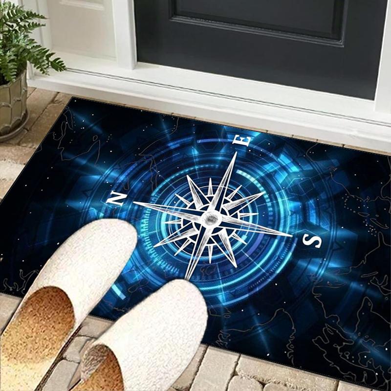 Lighthouse In Stormy Sea Office Rug Chair Mat, Entryway Carpet, Suitable for Front Door, Bedroom, Living Room, Desk, Holiday Gift