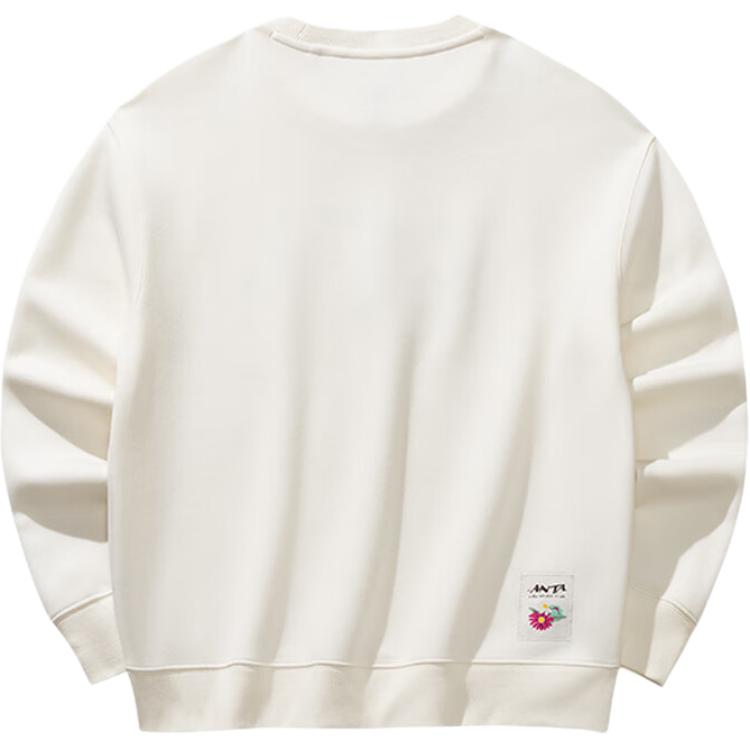 Anta Lifestyle Series Letter Round Neck Breathable Versatile Sweatshirt Women sweatshirt 162618742S-1