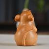 Hand Wood Carving Mouse Figurine Ornament Miniature Zodiac Rat Animal Handicrafts office desk Home Decoration Kids Event gift