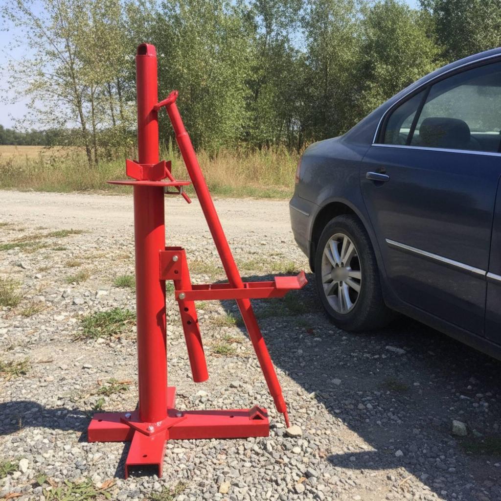 Manual Tire Changer Hand-Operated Bead Breaker Portable for Home Workshop