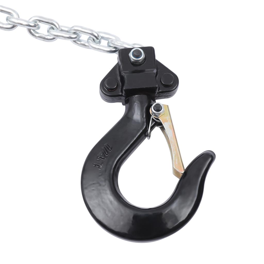 550LBS Mini Chain Hoist, Portable Hand Winch Puller Lever Hoist with 360° Hook for Garage Warehouse Construction Lifting