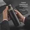 Men's Portable Thermos with Tea Separator & Intelligent Temperature Gauge - 316 Stainless Steel Water Cup