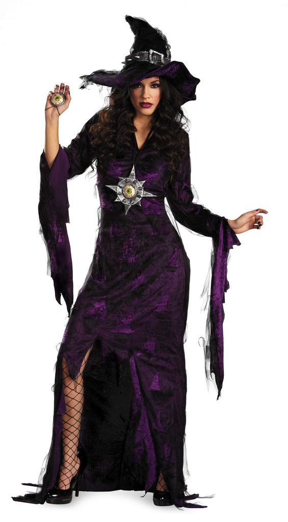 Halloween Witch Gothic Lolita Sorcerer Club One Size Dress, Costume, Costume, (12-14)