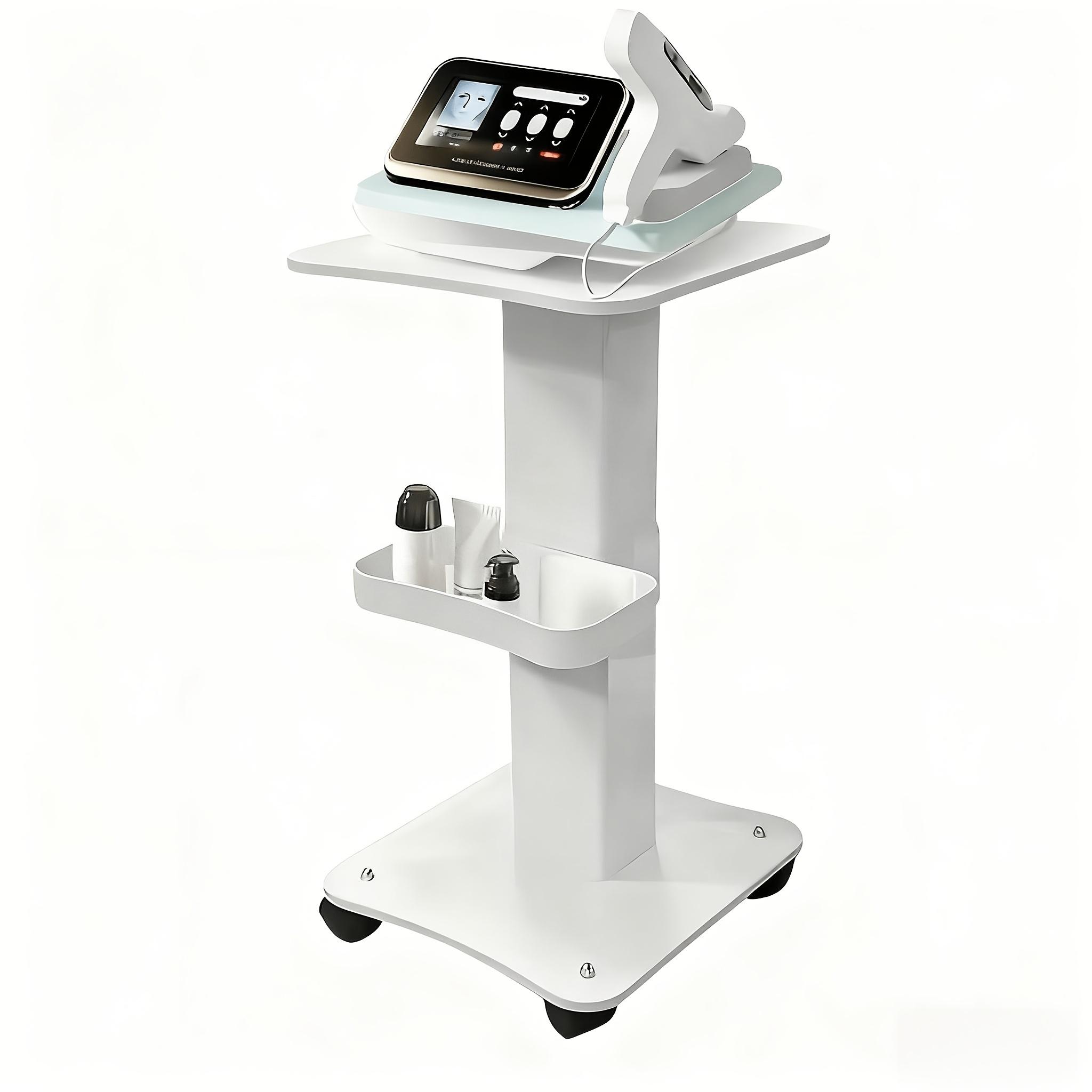 

Многофункциональная тележка для красоты – Высококачественное дерево и металл, Бесшумные универсальные колеса, Грузоподъемность 40 кг, Идеально для салонов и спа слоновая кость