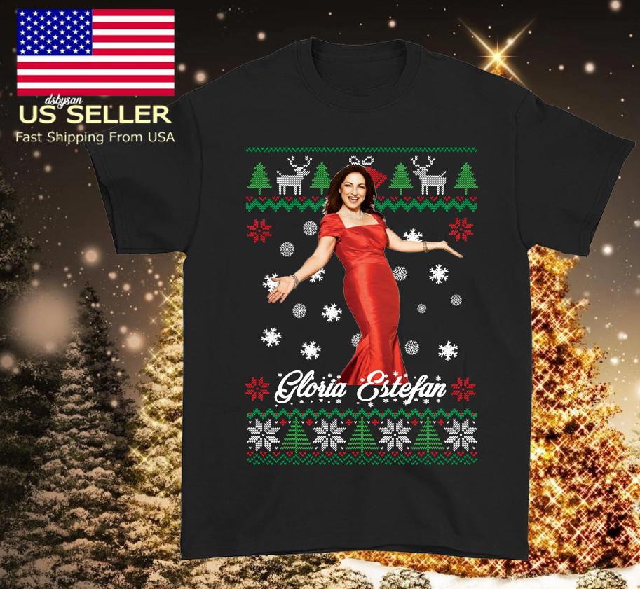 Gloria Estefan CHRISTMAS black shirt short sleeve All sizes 1F1386 Unisex T-Shirt XXXL
