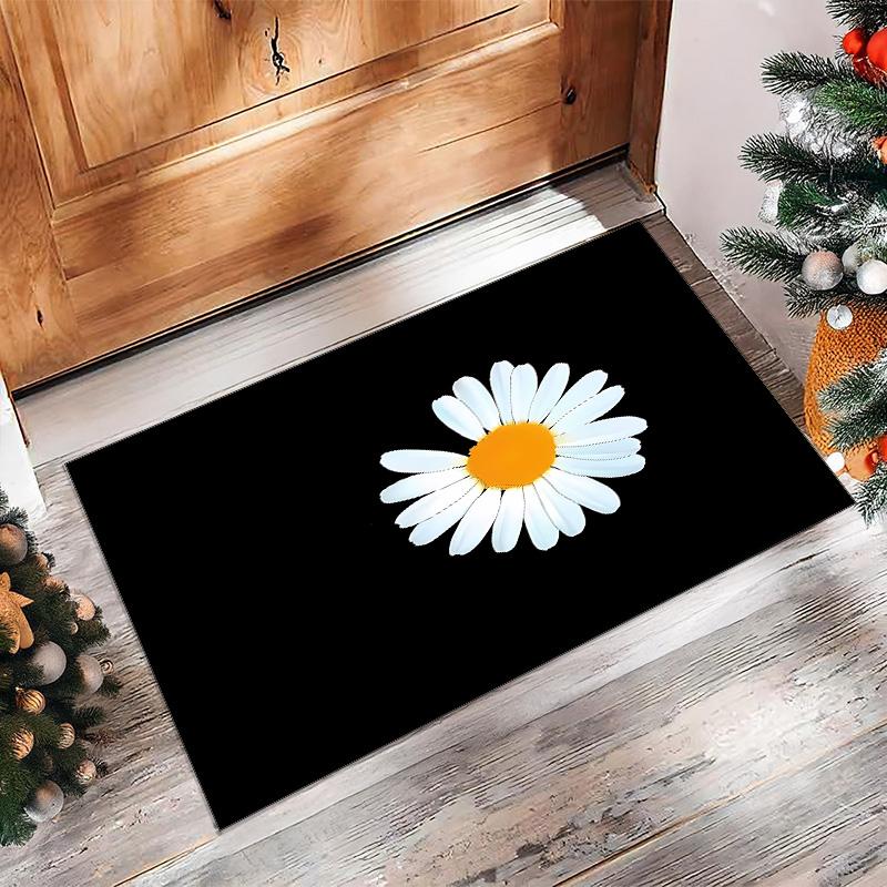 Peaceminusone Printed Crystal Velvet Area Rug, Soft Anti-Slip Water Absorbent Floor Mat for Living Room Bedroom