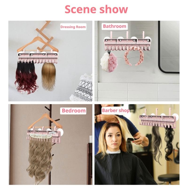 Hair Extension Holder Wigs Display Stand Hair Extension Organizers Wigs Rack Wigs Holder Practical Hair Styling Tool