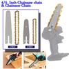 4/6 Inch 28/37 DRIVE LINKS Gold Chain Guide Electric Chainsaw Chains and Guide for Logging Pruning Semi Chisel Electric Chainsaw