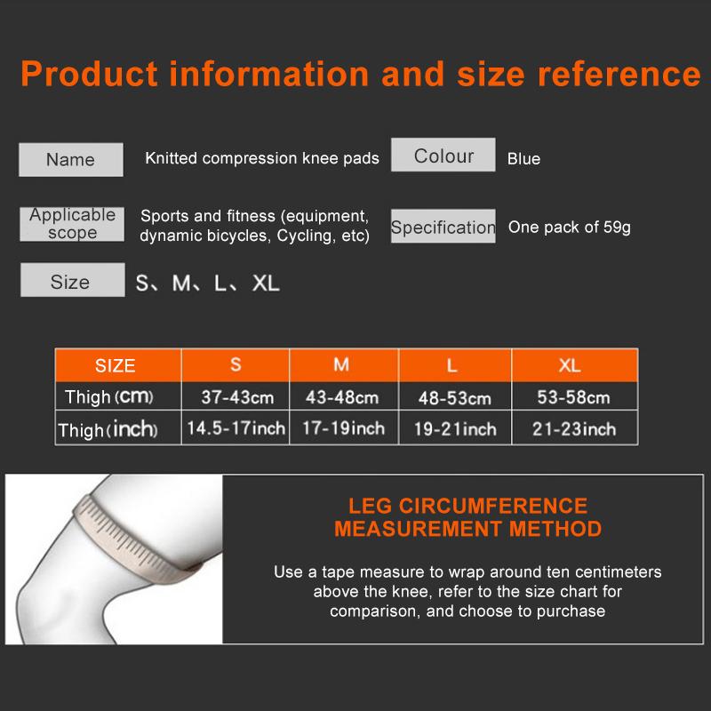 1PC Breathable Knee Support Pads Active Running Hiking Knitted Nylon Material Design Knee Brace Gear Pads Basketball Football